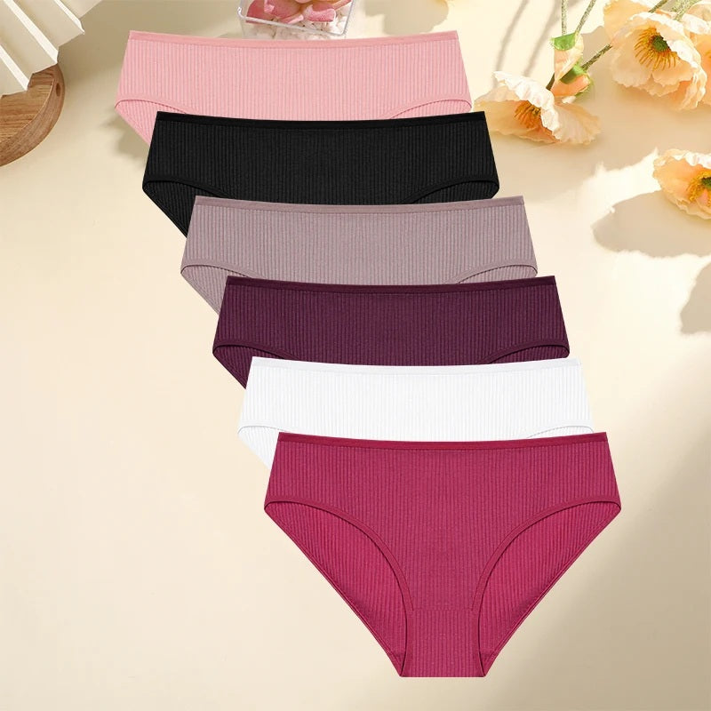 Women's Multicolor Low Rise Panty Set (6 pcs)