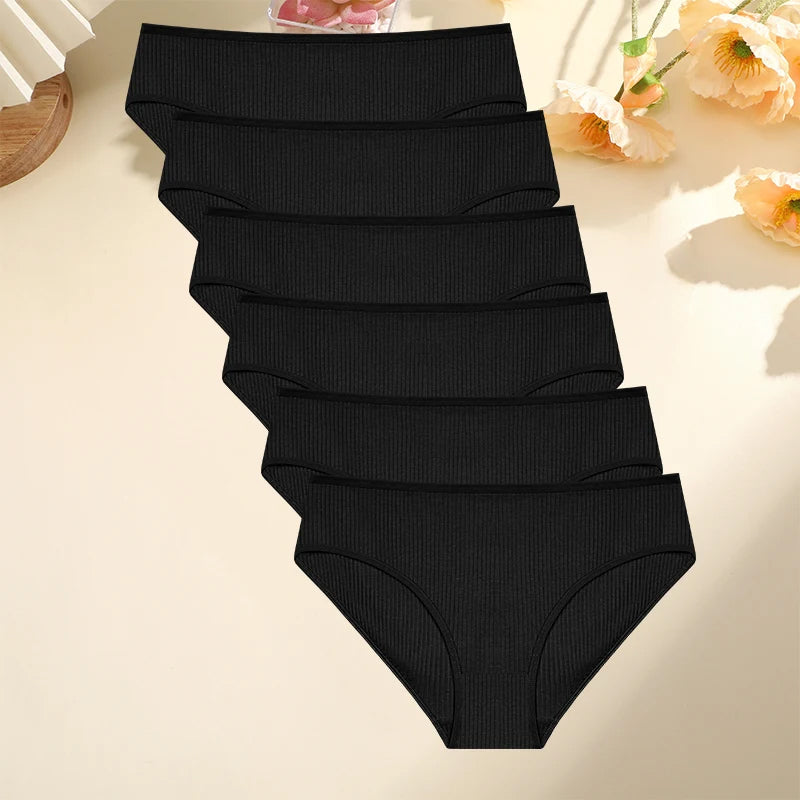 Women's Multicolor Low Rise Panty Set (6 pcs)