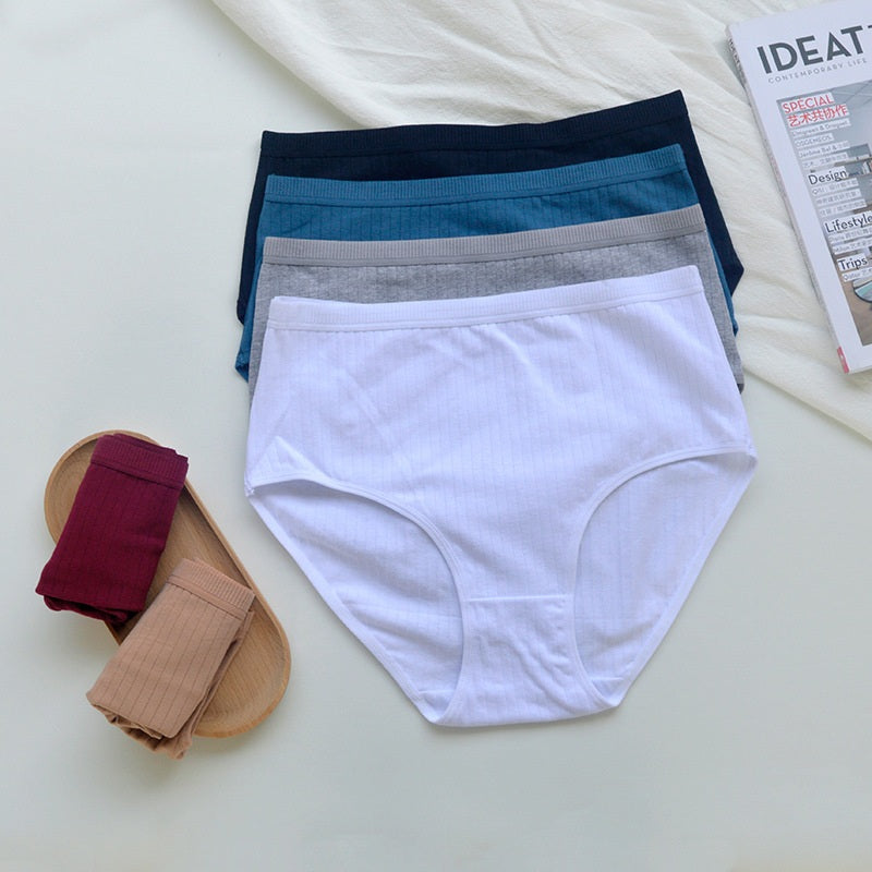 Women's High Rise Cotton Panties (6 pcs Set)