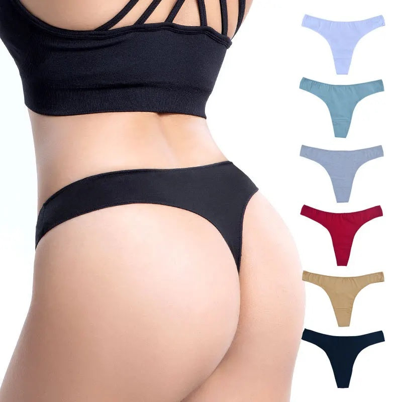 Women's Cotton G-String Panties (6 pcs Set)