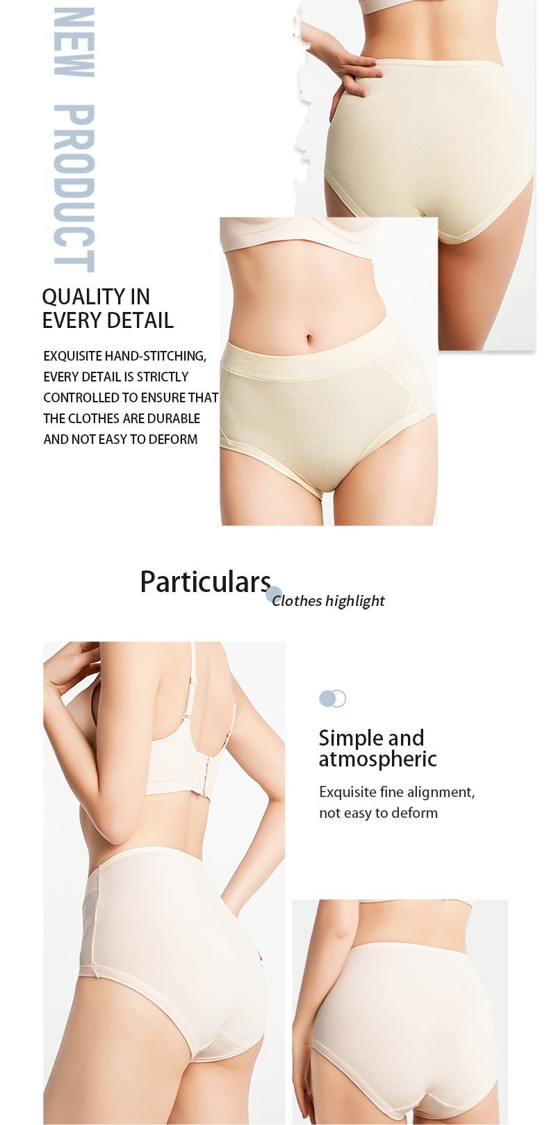 Women's Cotton Mid Rise Panties (3 pcs Set)
