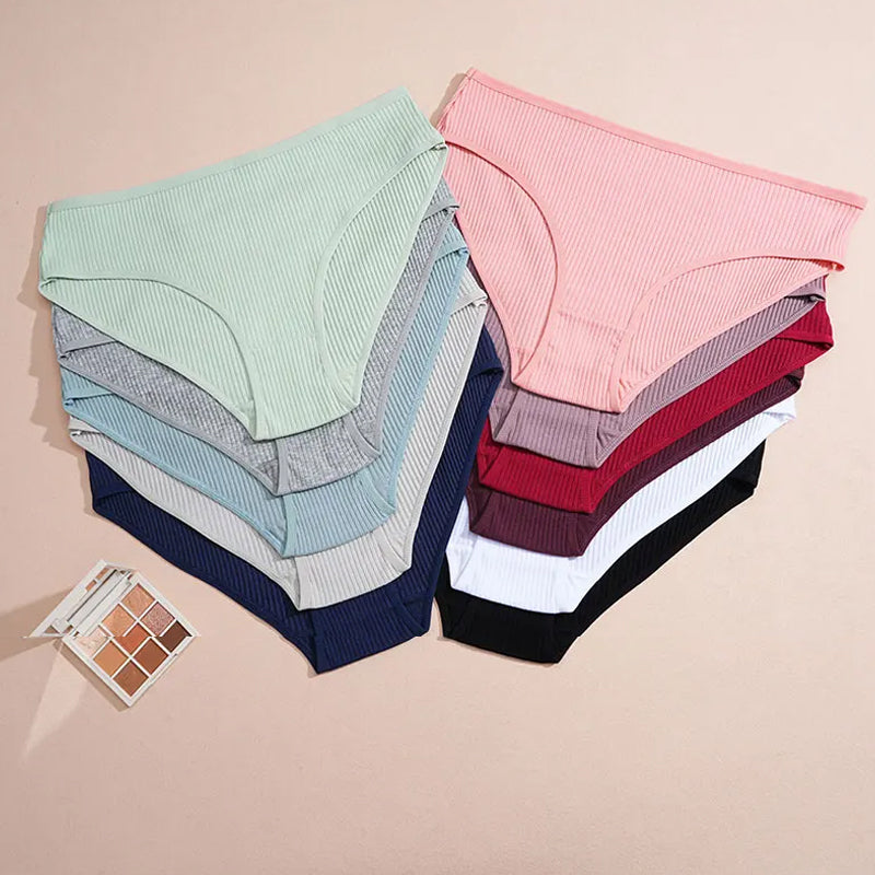 Women's Multicolor Low Rise Panty Set (6 pcs)