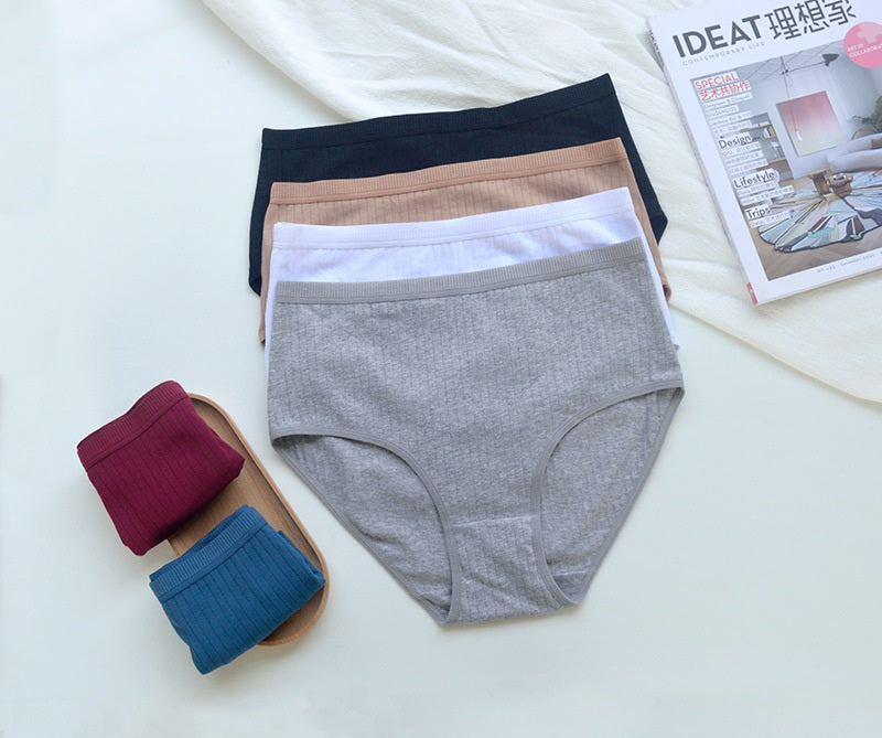 Women's High Rise Cotton Panties (6 pcs Set)