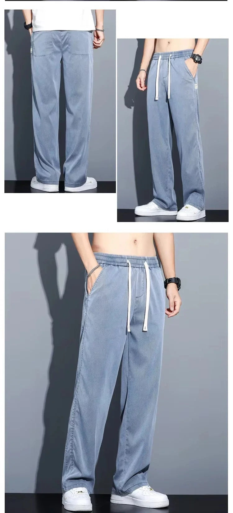 Men's Loose Fit Summer Jeans