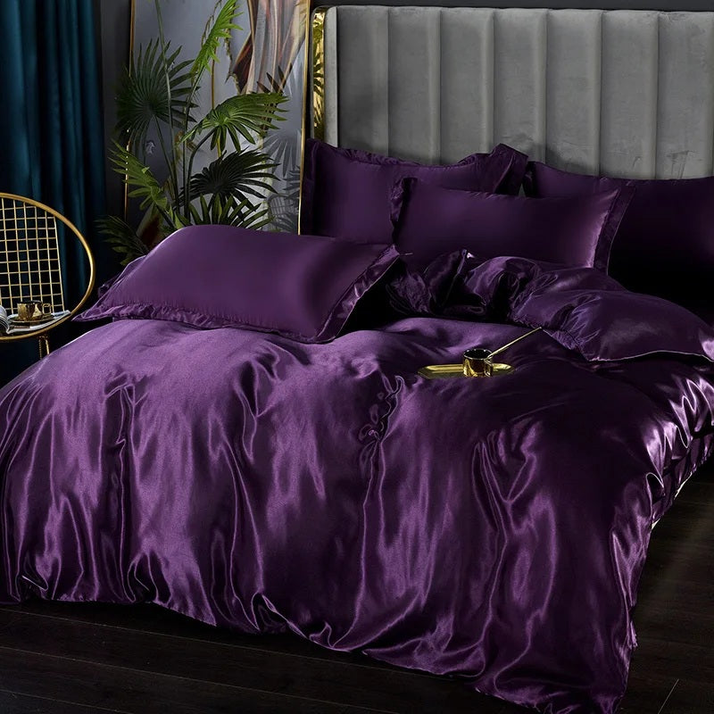 Luxurious Silk Bedding Set (4 pcs)