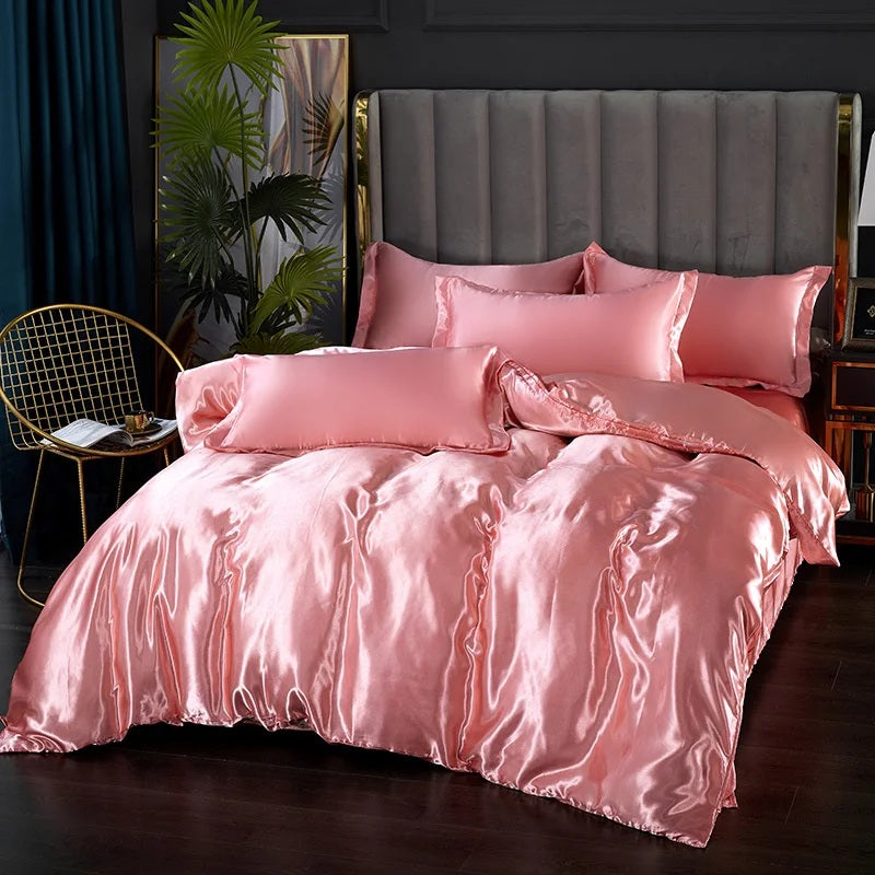Luxurious Silk Bedding Set (4 pcs)