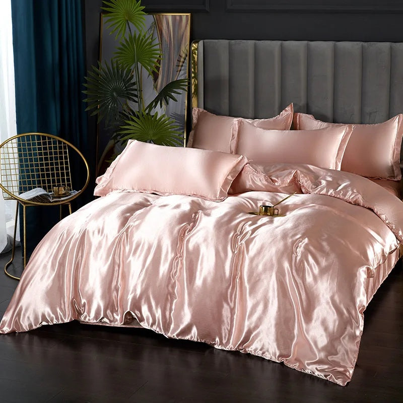 Luxurious Silk Bedding Set (4 pcs)