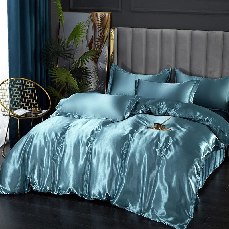 Luxurious Silk Bedding Set (4 pcs)