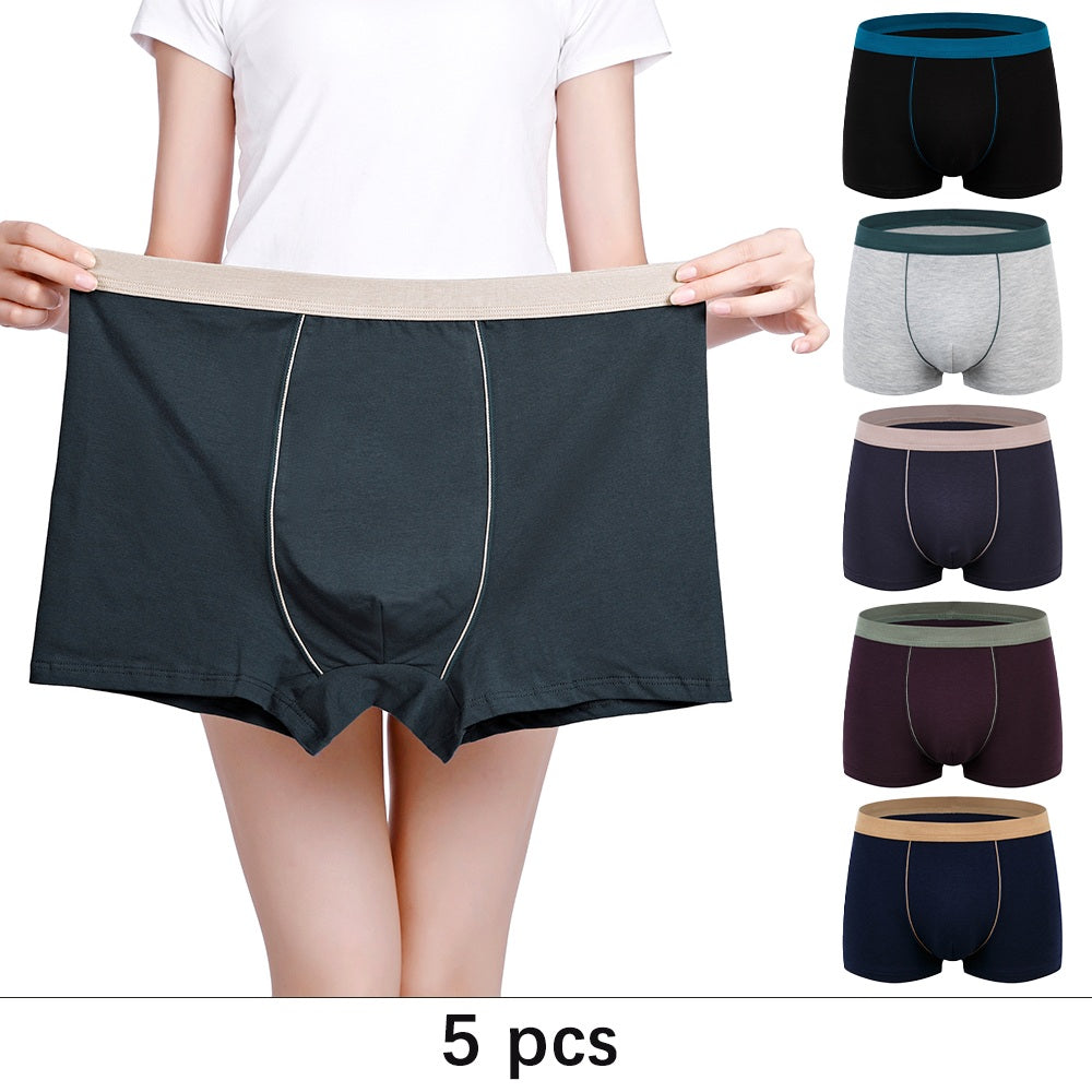 Men's 5 PCS Cotton Boxers