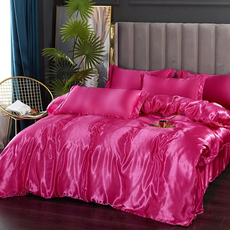 Luxurious Silk Bedding Set (4 pcs)