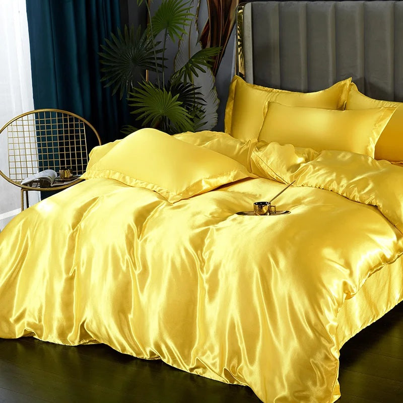 Luxurious Silk Bedding Set (4 pcs)